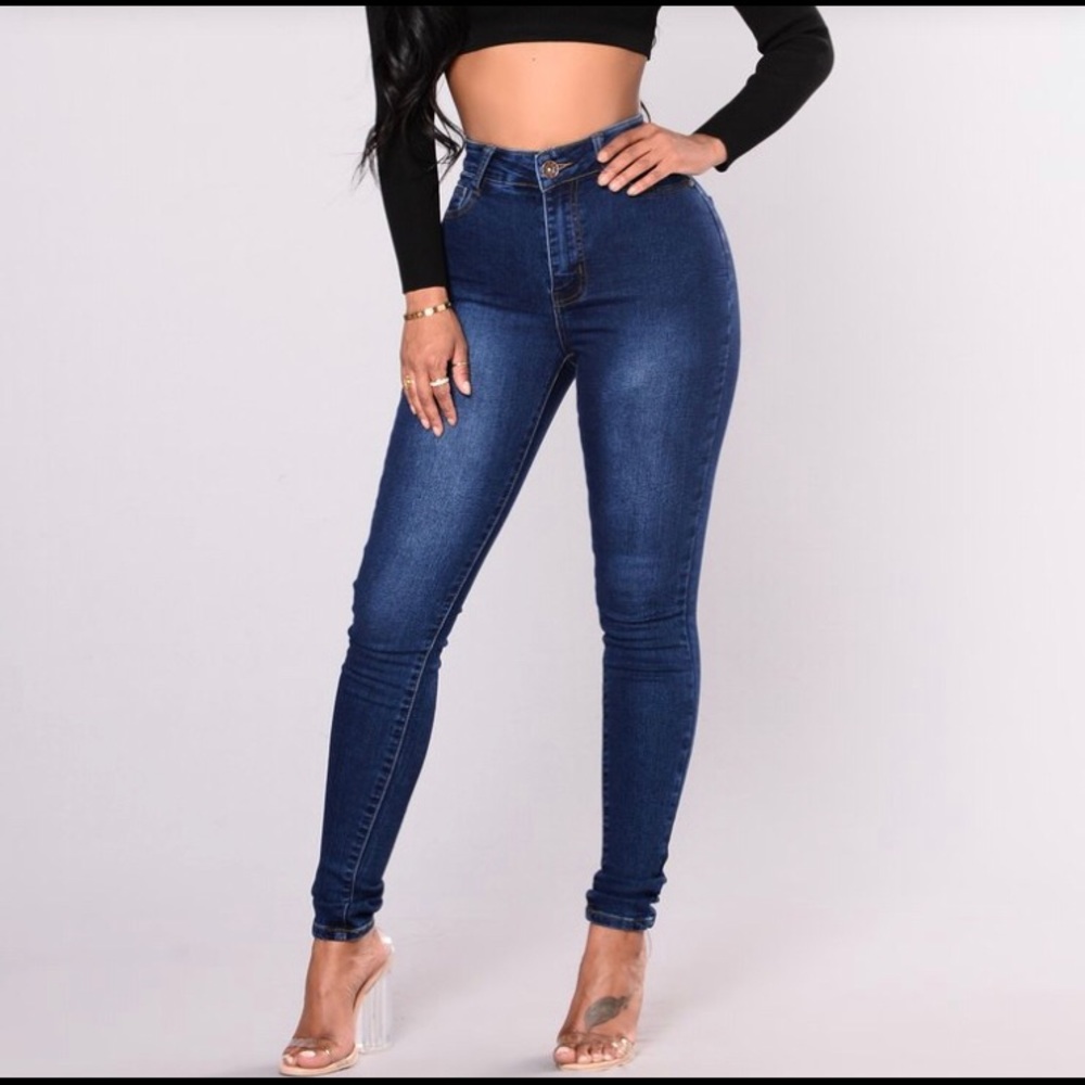 High Rise Jeans - Dark Wash